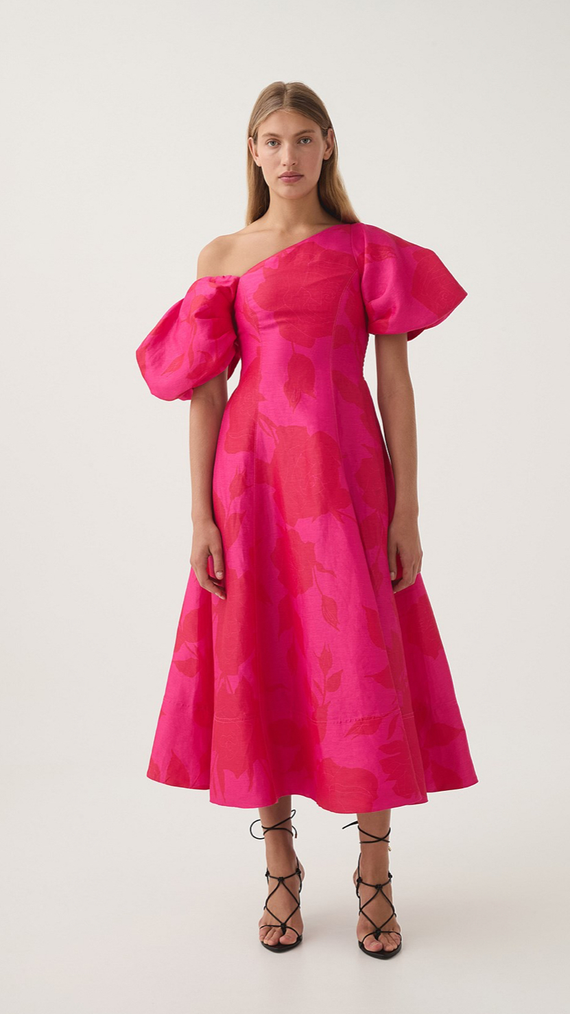 Hire a Aje Arista Tulip Sleeve Midi Dress