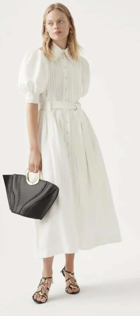 Loan a Aje Aje Madeleine Belted Midi Dress Size:8