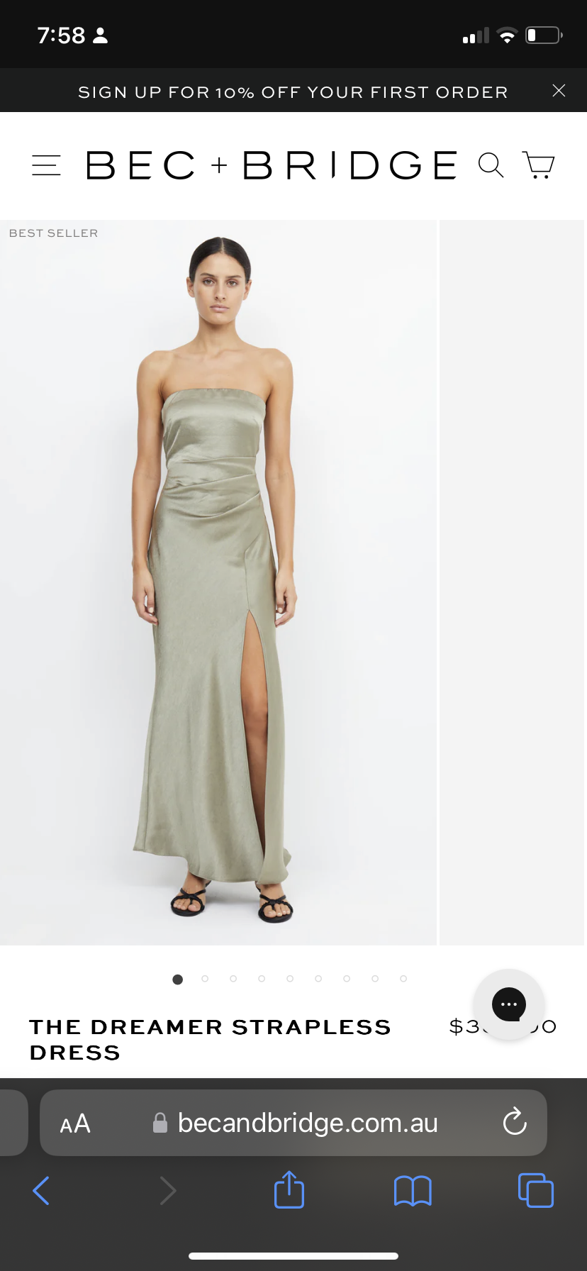 Formal rental Bec And Bridge The Dreamer Strapless