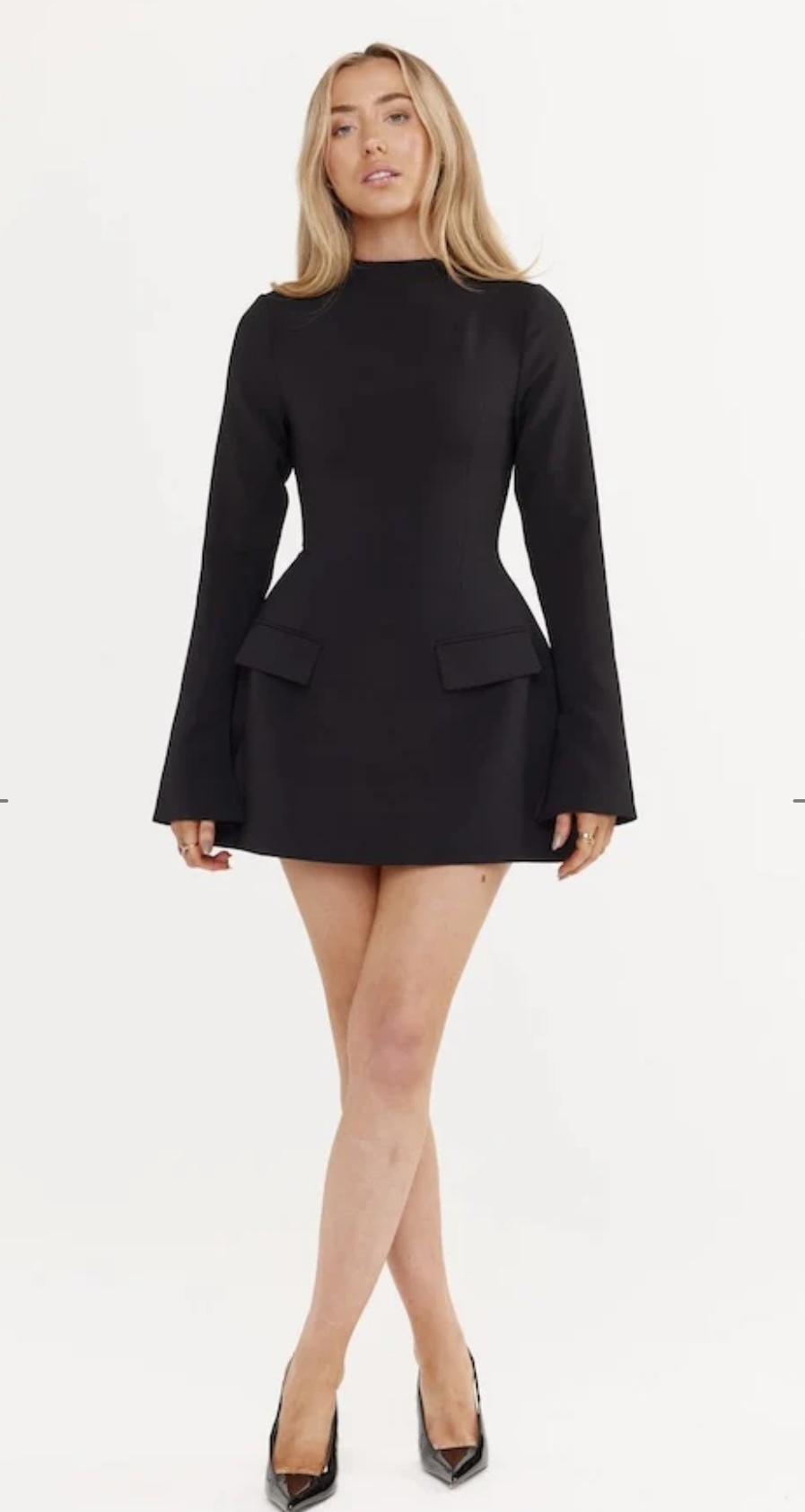 Rental Odd Muse The Ultimate Muse Split Sleeve Mini Dress Black