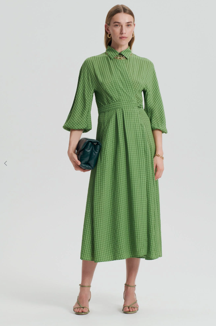 For rent a Scanlan Theodore Gingham Wrap Safari