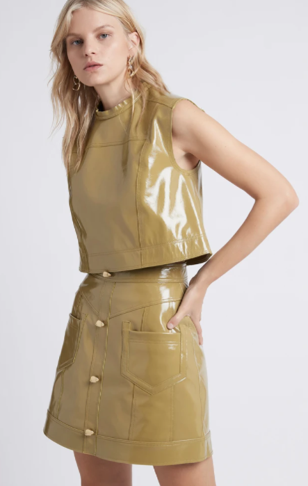 Rent a Aje Promenade Leather Pocket Skirt And Promenade Leather Shell Top