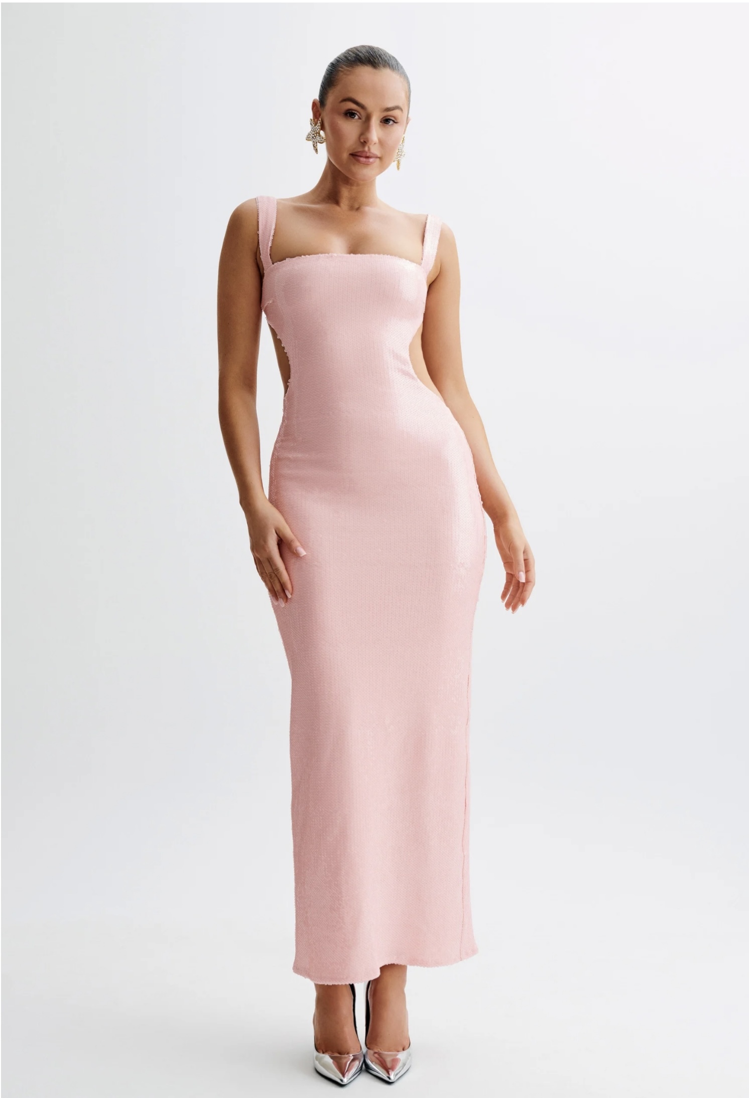 Rent a Meshki Adoria Sequin Cut Out Maxi