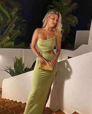 Affordable Bec And Bridge Dilkon Maxi Dress In Lime Green