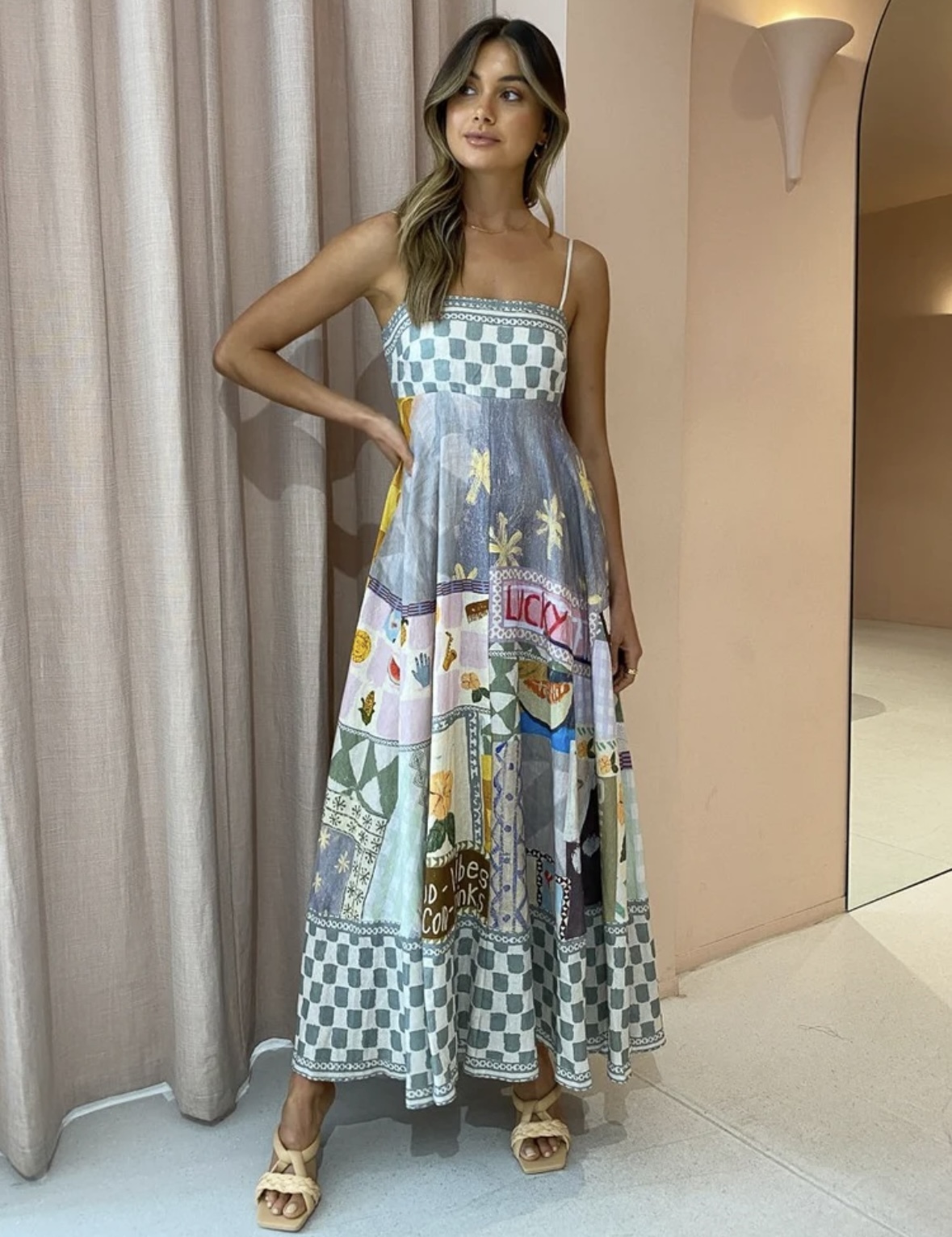 Designer rental Alemais Emma Gale Maxi Dress
