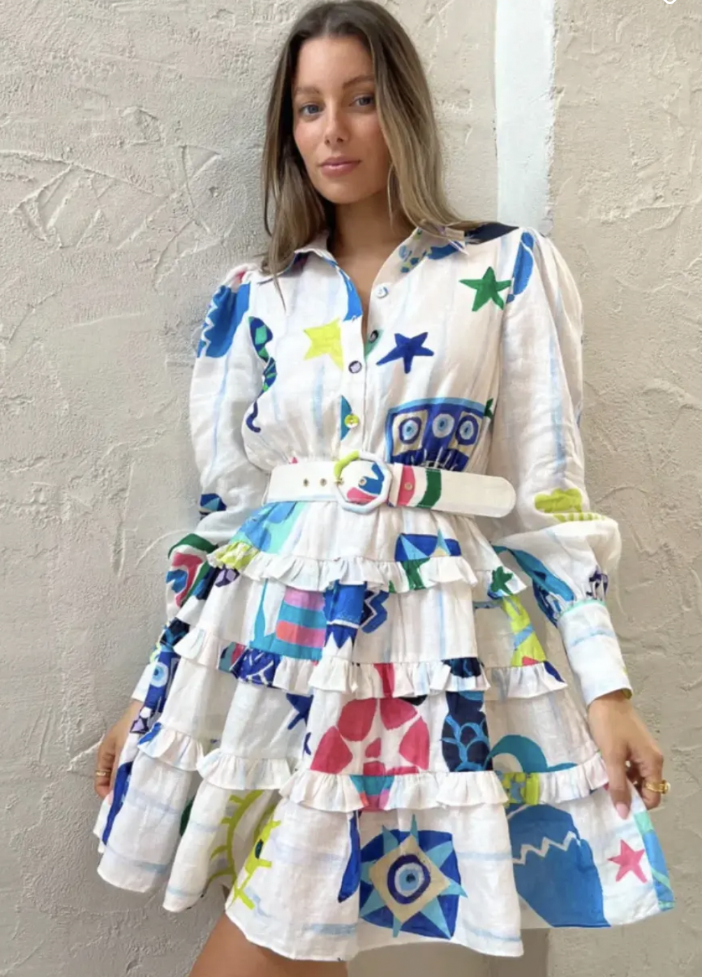 Borrow a Kate Ford Pella Layered Dress In Multi