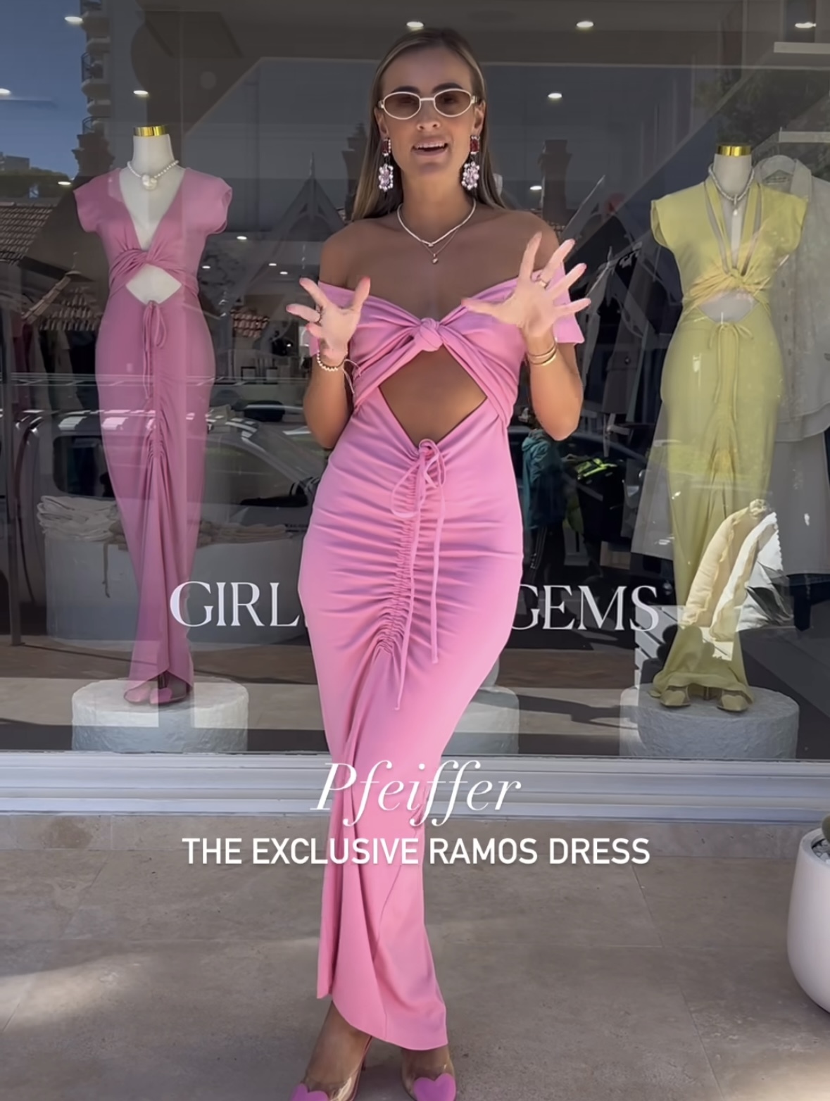 For rent a Pfeiffer Ramos Dress | Pink