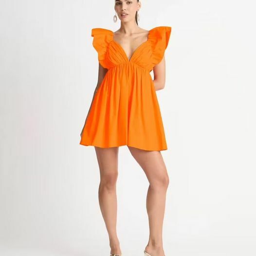 Rental Shieke Bermuda Mini Dress Orange