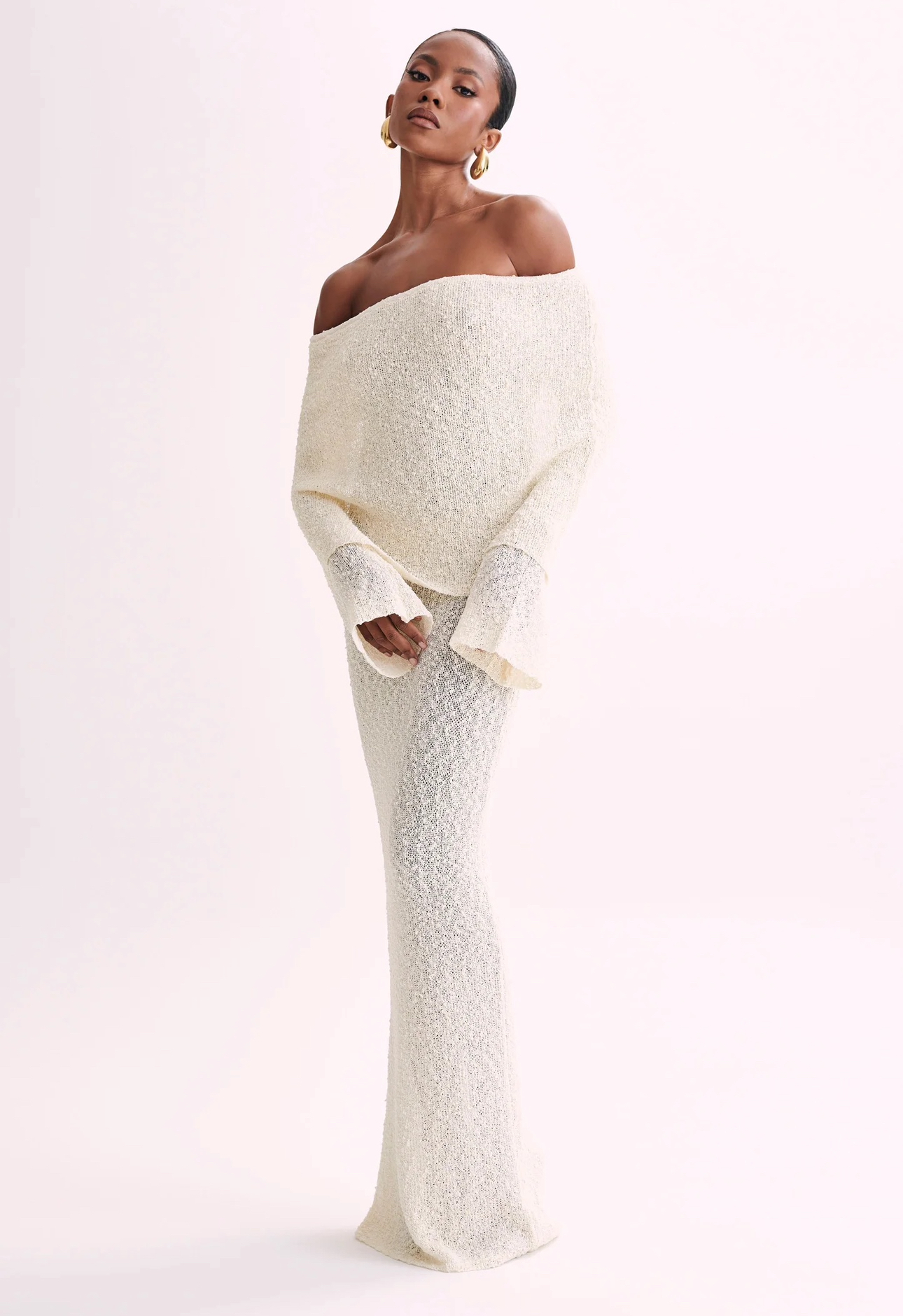 Cheap designer Meshki Marisol Off Shoulderboucle Maxi