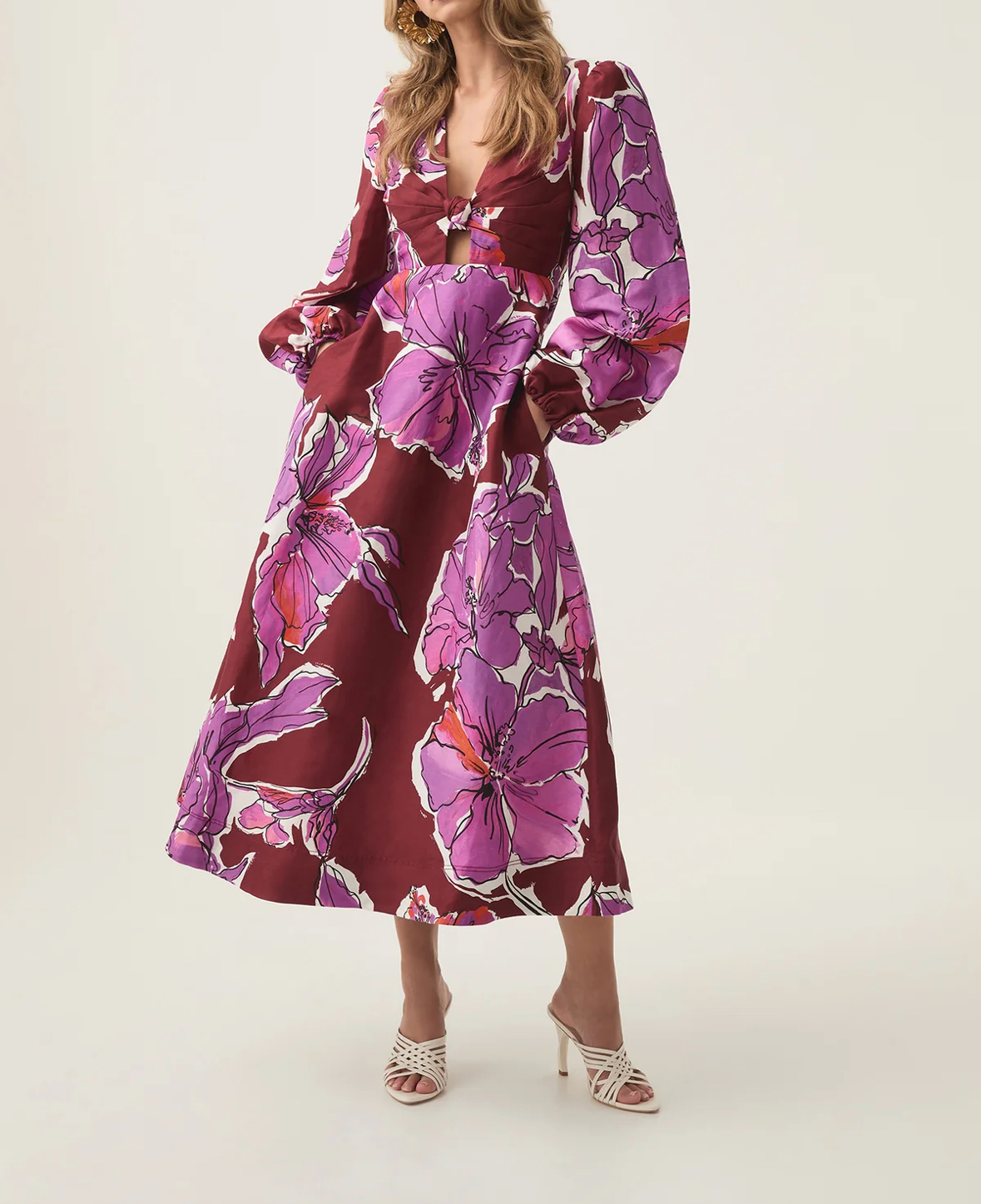 Loan a Aje Inflorescence Midi Dress