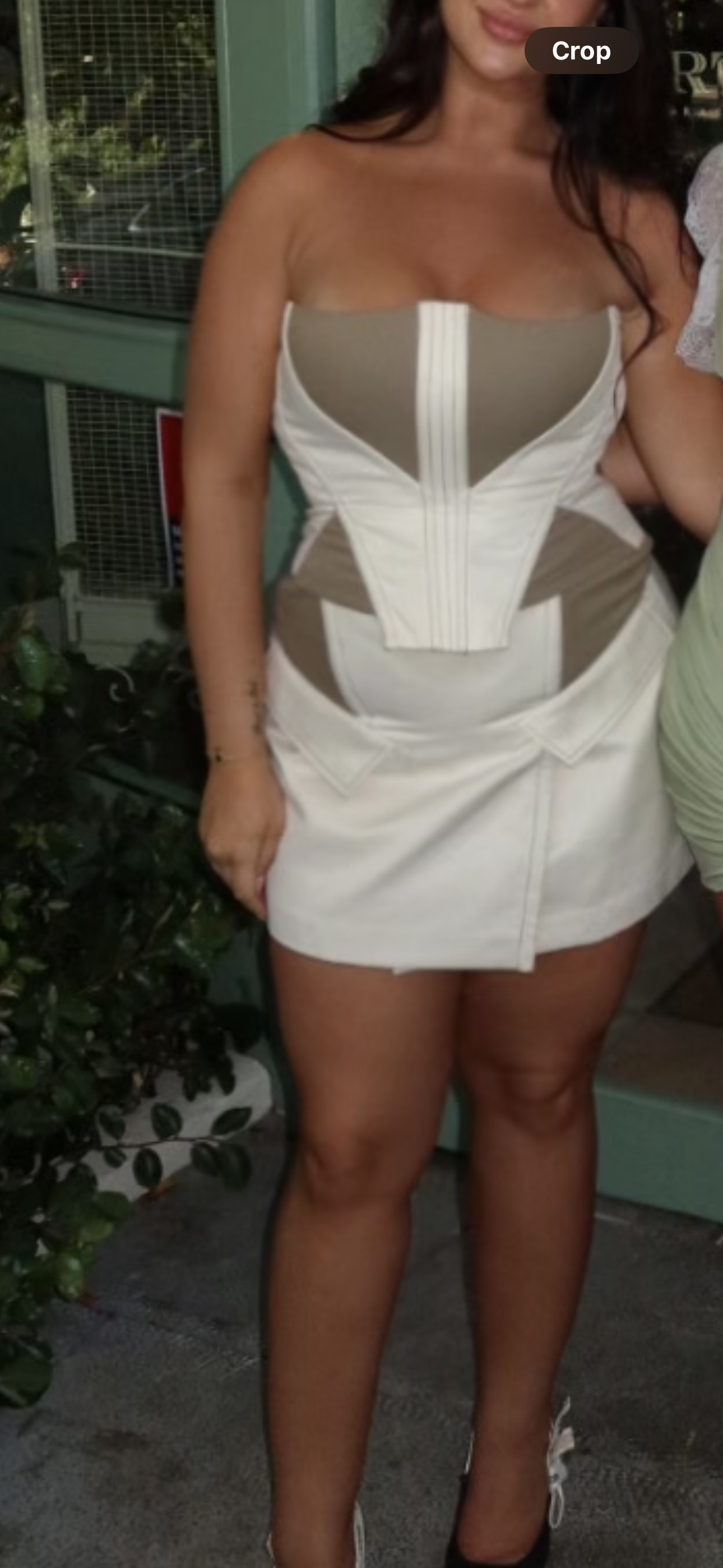 Hire a Dion Lee Dion Lee Fork Frame Corset Size 14 And Mini Skirt Size 14 Set Canvas/Stone