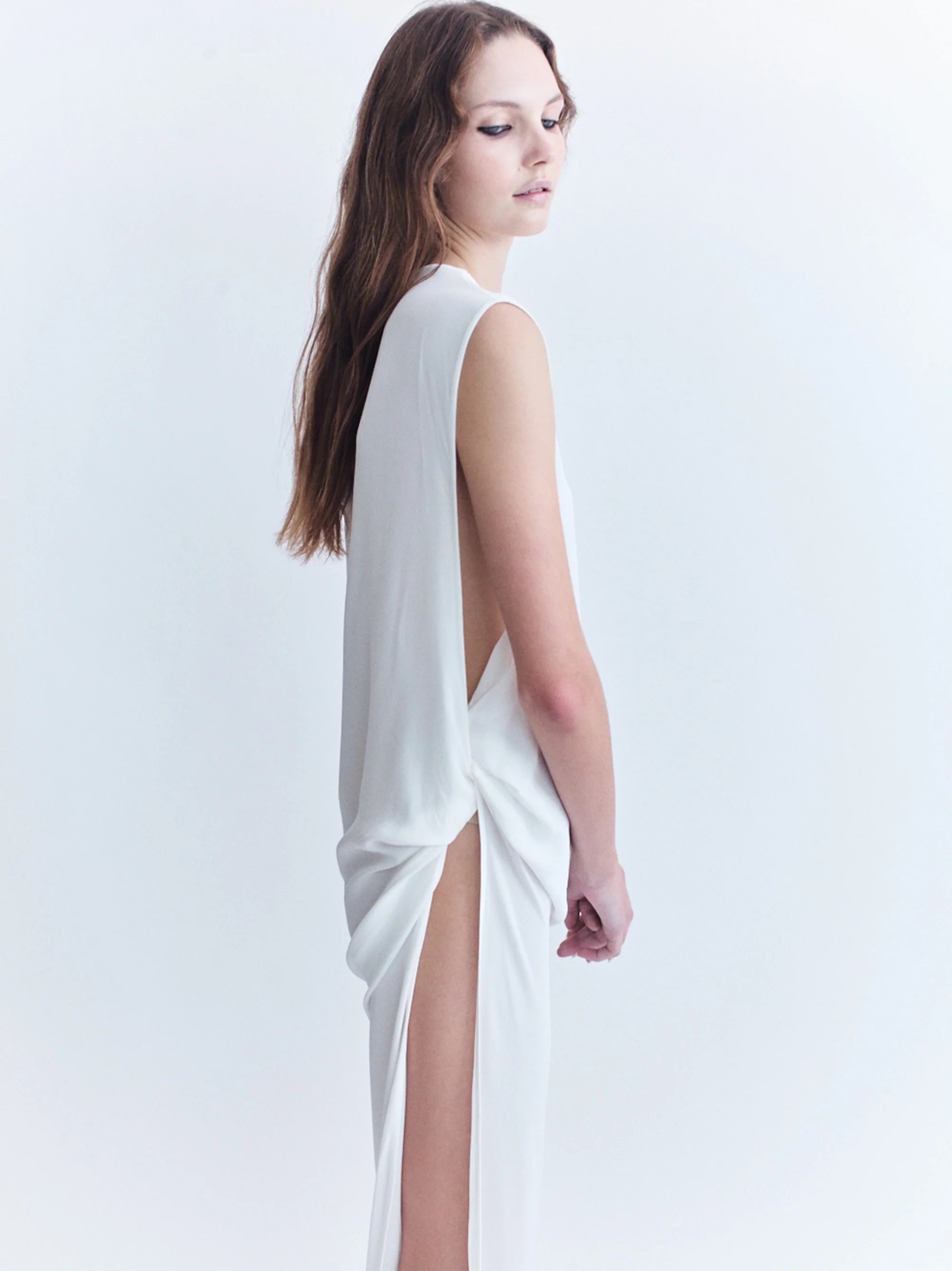 Designer rental Courtney Zheng Clemens Silk Crepe Dress