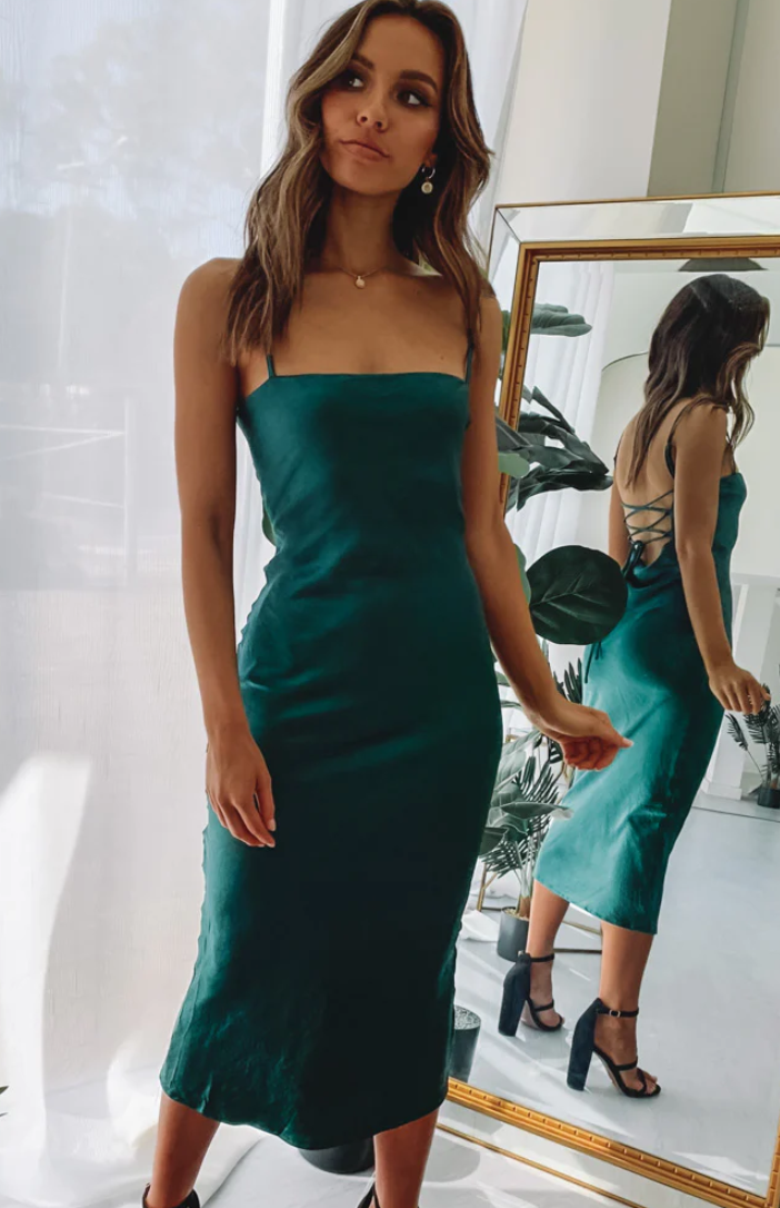Loan a Beginning Boutique Amaryllis Dress Emerald