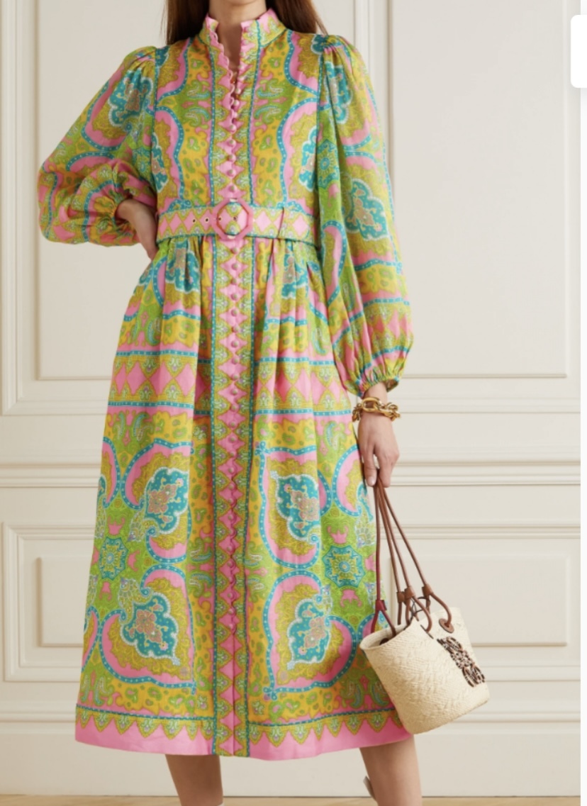 For rent a Zimmermann Estelle Midi Dress