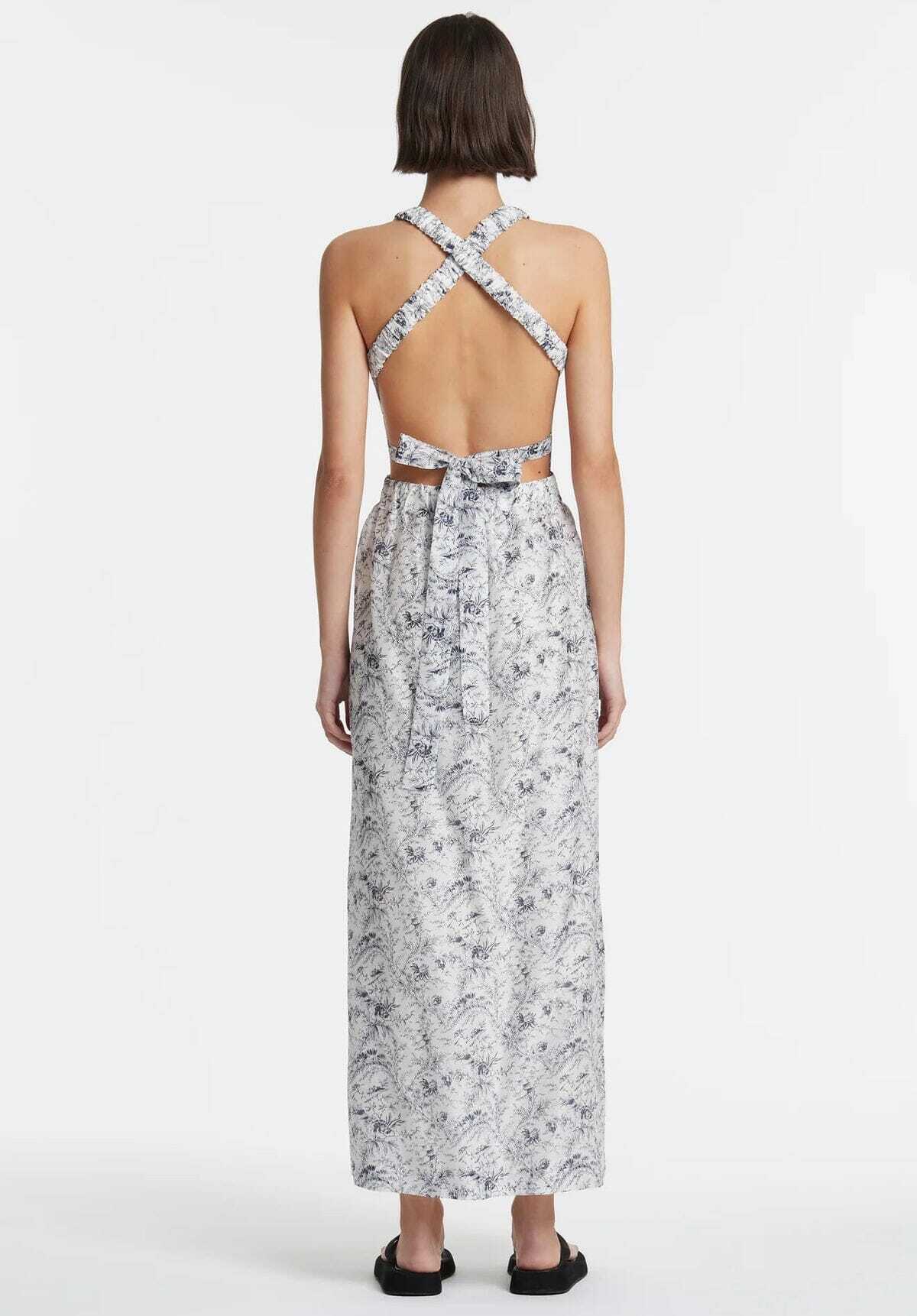 Affordable Sir The Label Caprice Cross Back Midi Dress