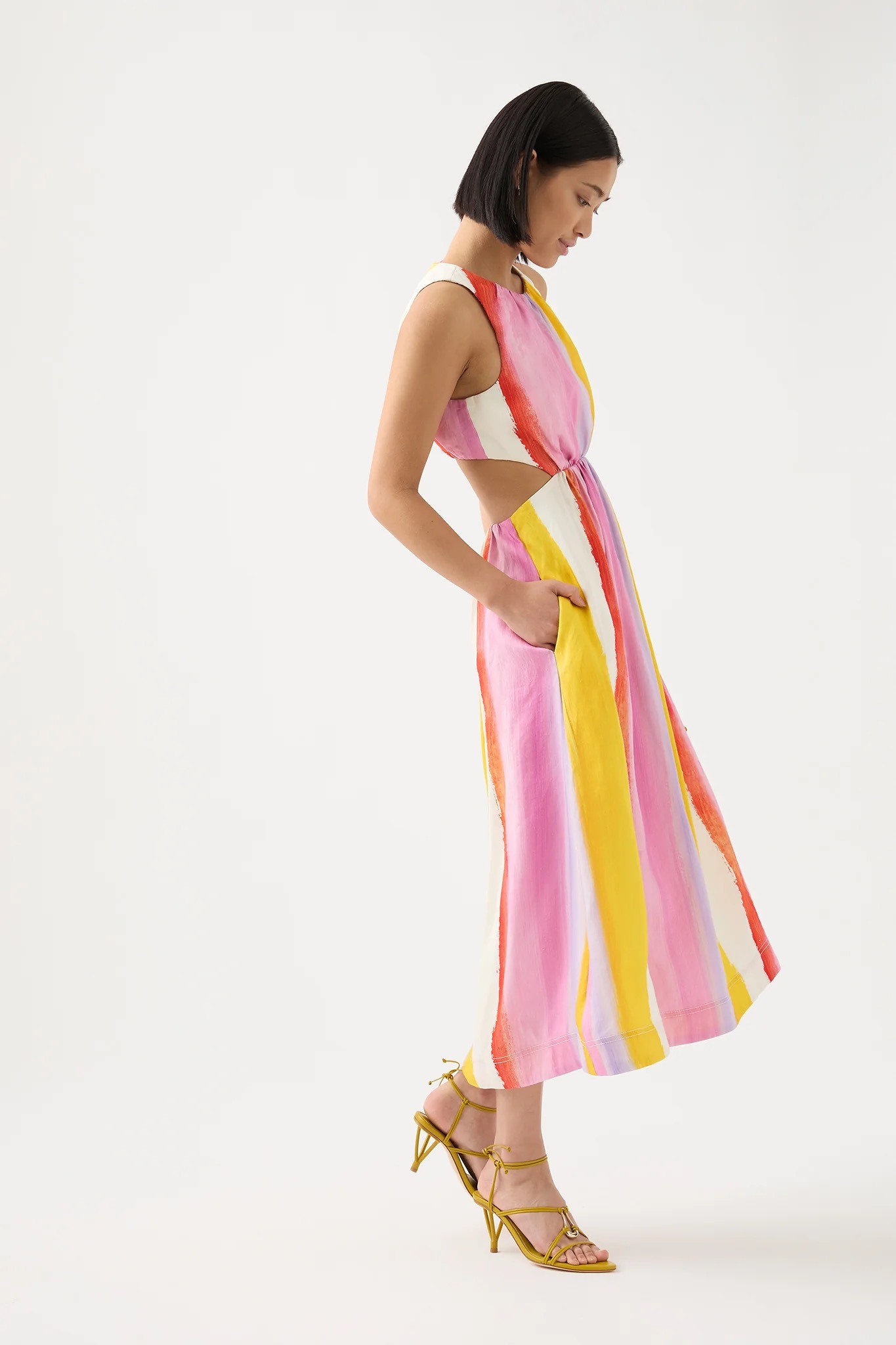 Loan a Aje Imagination Cut Out Midi Dress