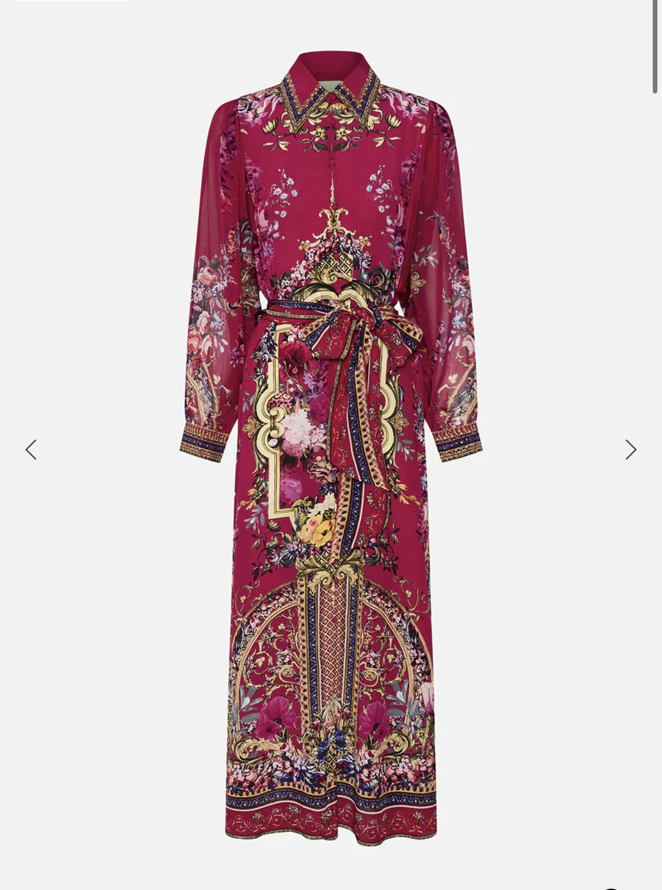 Cheap designer Camilla Curved Collar Shirt Dress Boheme Blooms