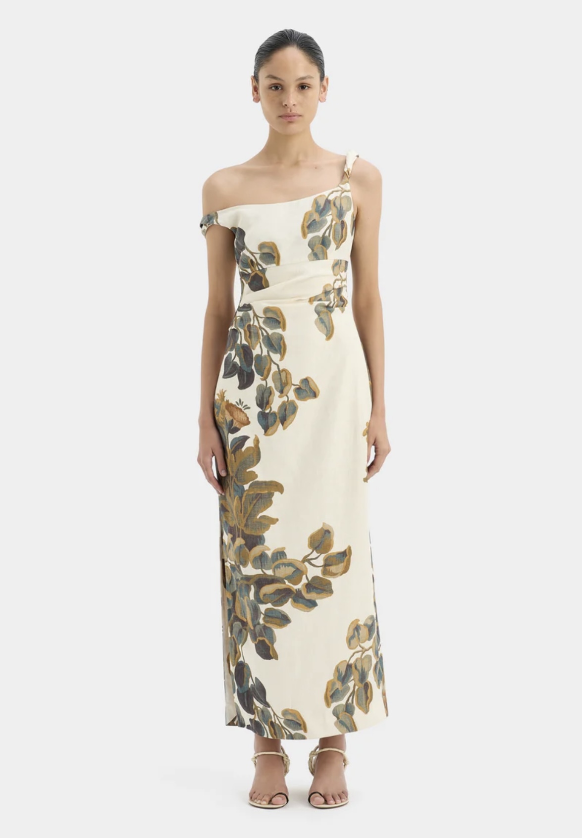 Hire a Sir The Label Evalita Twist Midi Dress