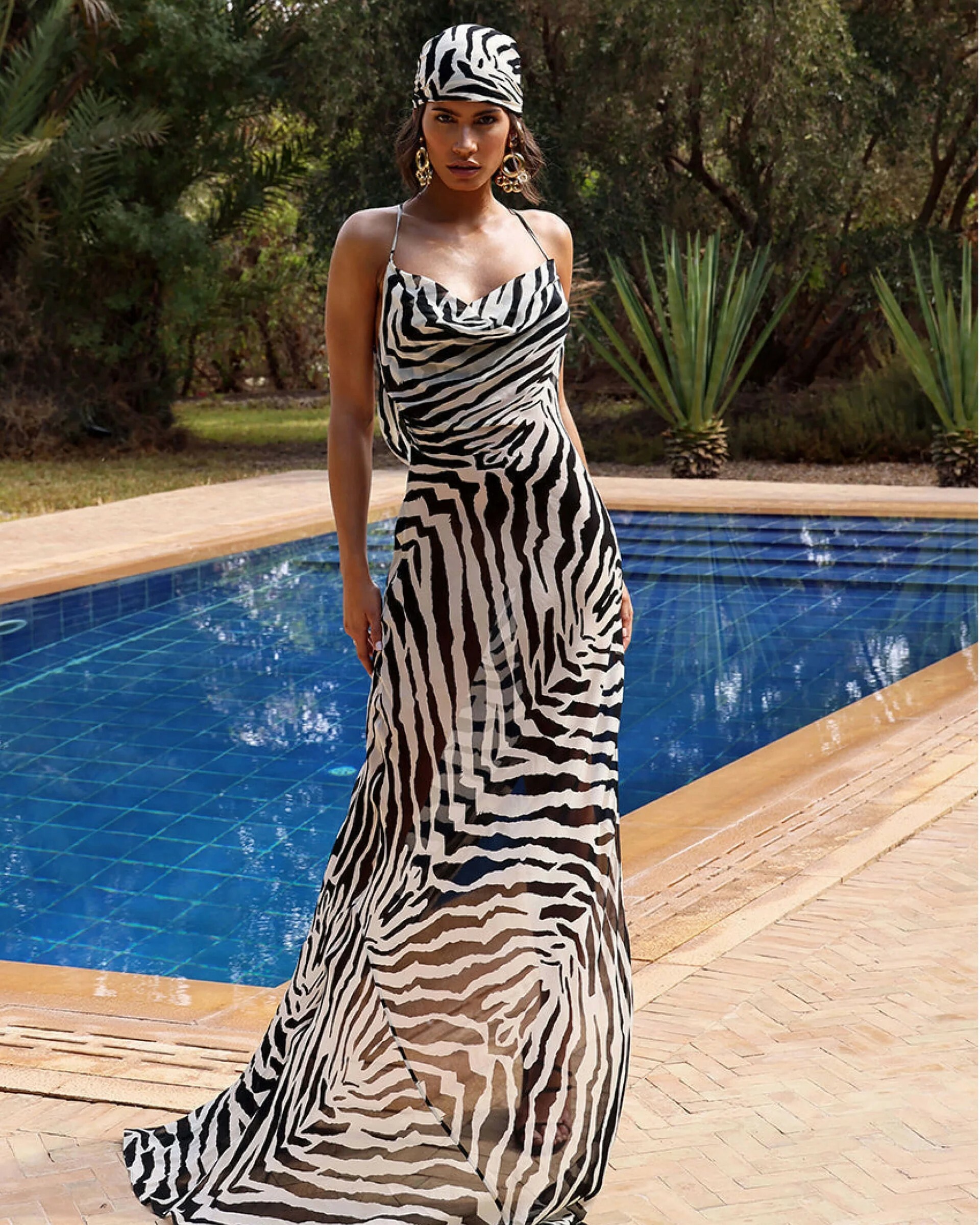 Rental Rat And Boa Zinnia Dress