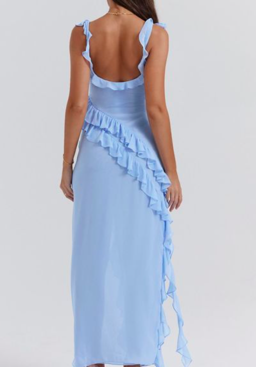 Designer rental House Of Cb Ariela Ruffle Maxi