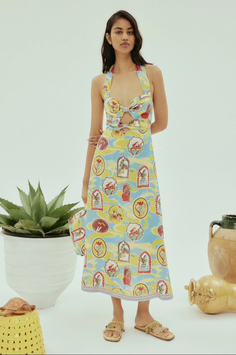 Hire a Alemais Emilio Midi Dress