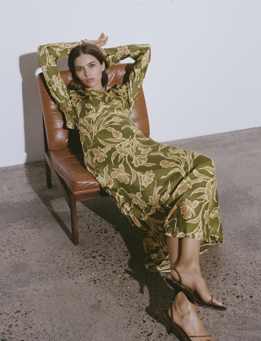 Rent a Faithfull The Brand Da Cova Maxi Green Floral