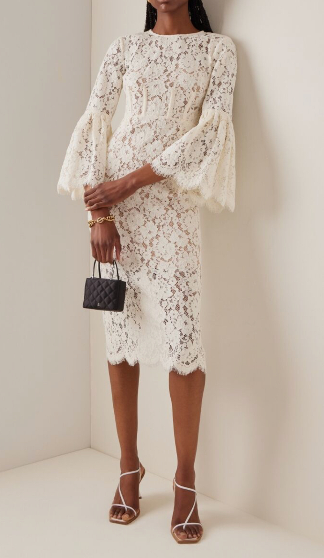 Rental Self Portrait Floral Pattern Woven Lace