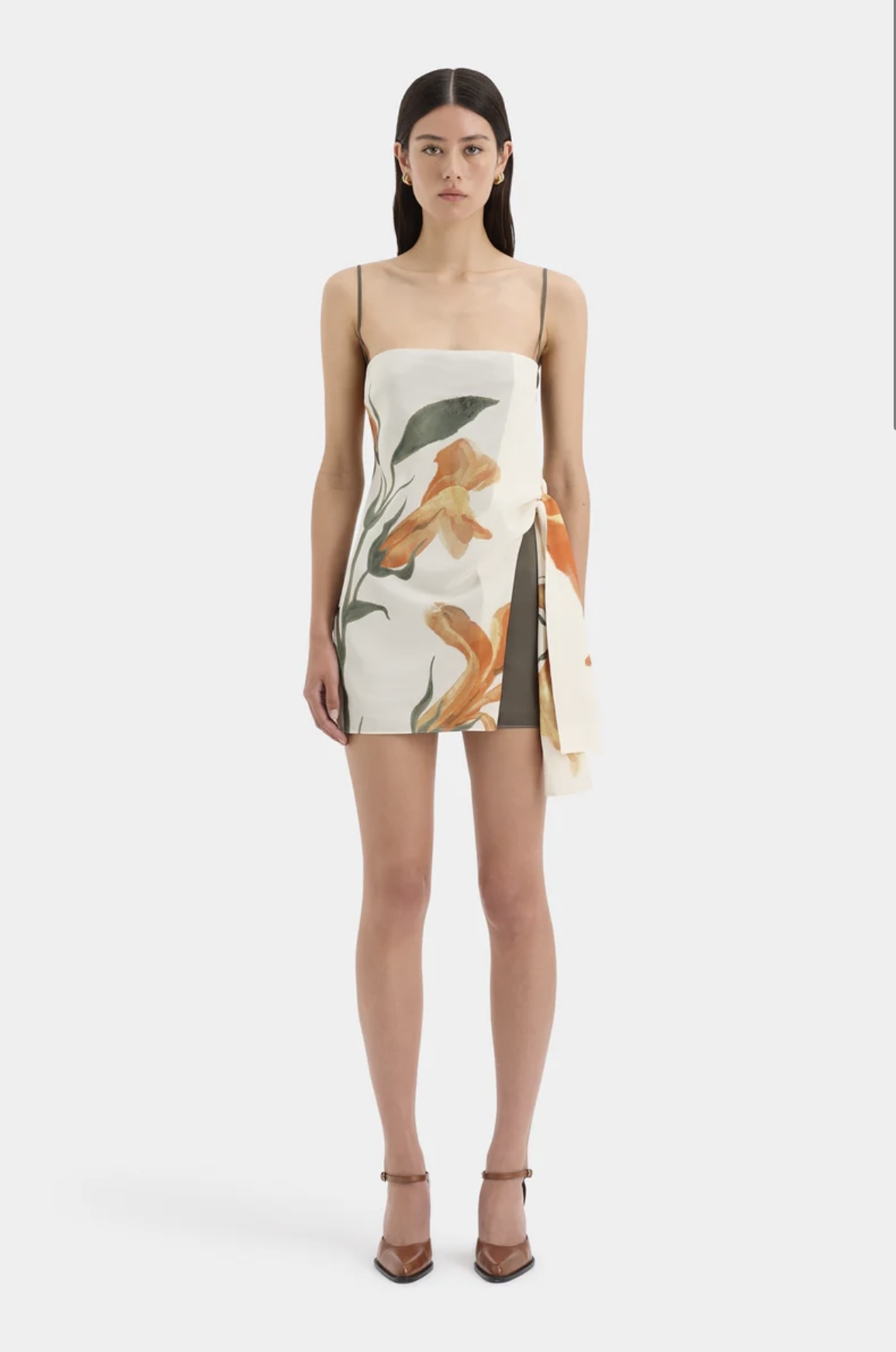 Affordable Sir The Label Constance Tie Mini Dress