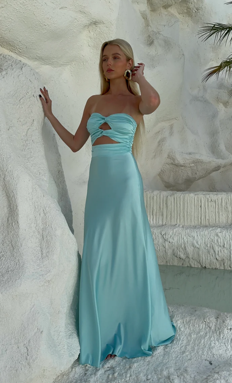 Designer rental Hntr The Label Inka Gown Aqua