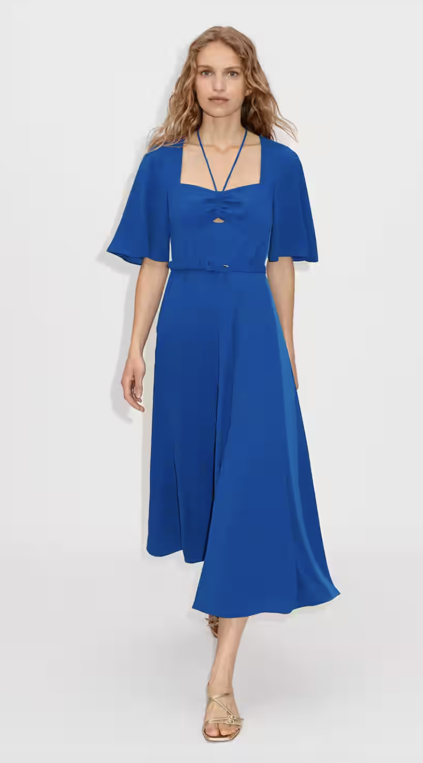 Hire a Me+Em Short Sleeved Maxi Dress