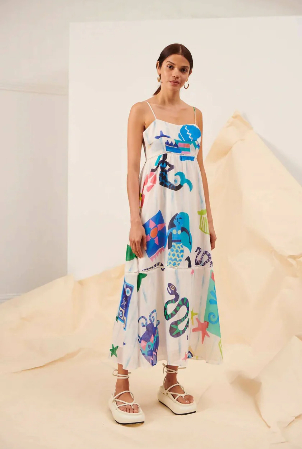 Rental Kate Ford Pella Ladder Maxi Dress