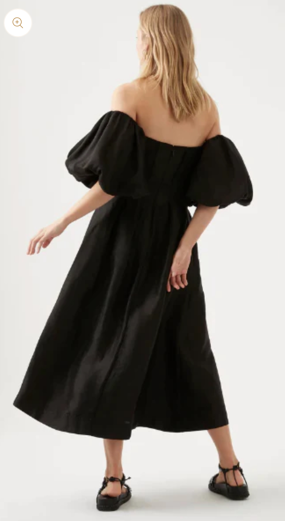 For rent a Aje Eugenie Off Shoulder Midi Dress