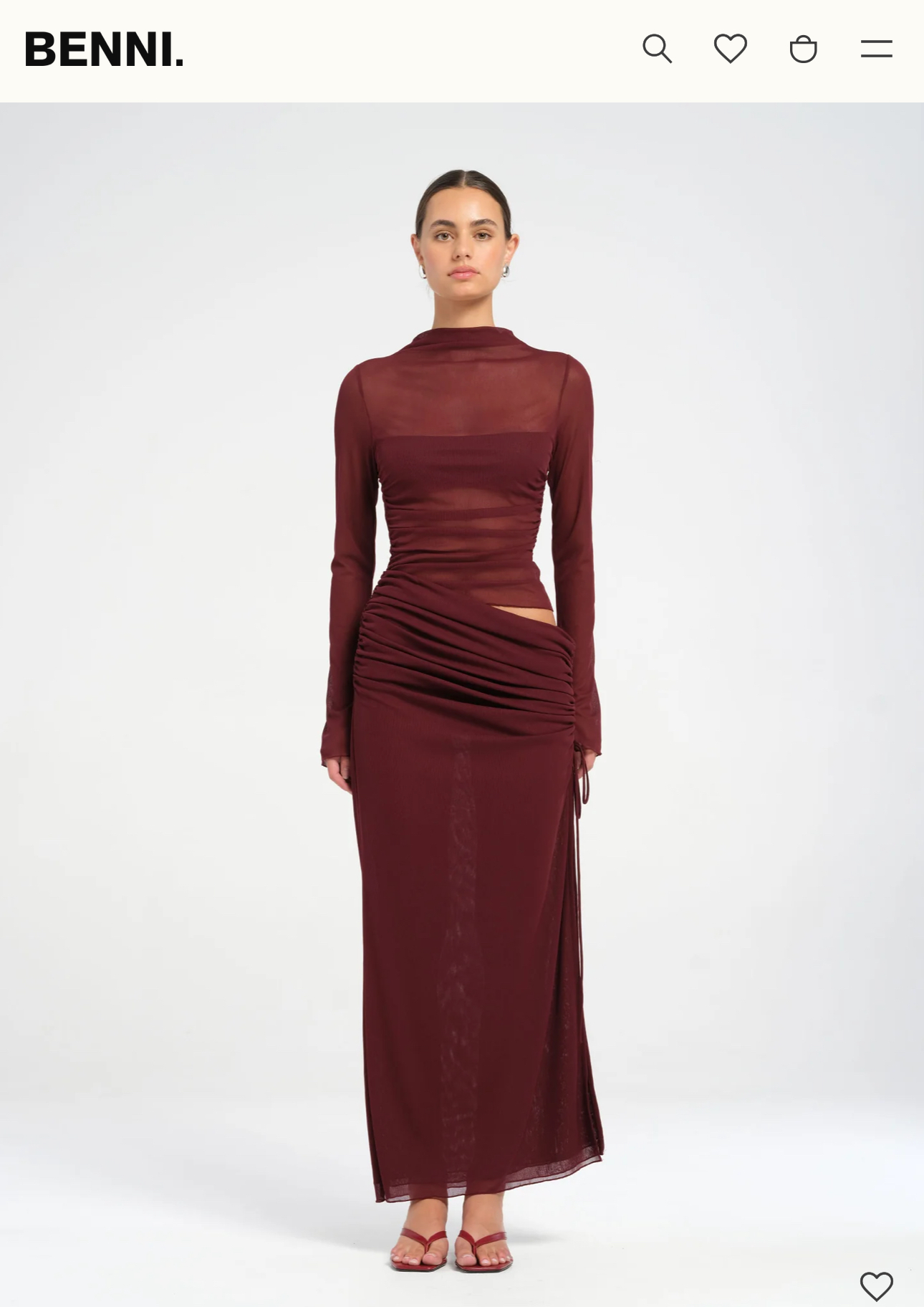 Rent a Benni Benni Mable Maxi Dress In Plum Size 8/10