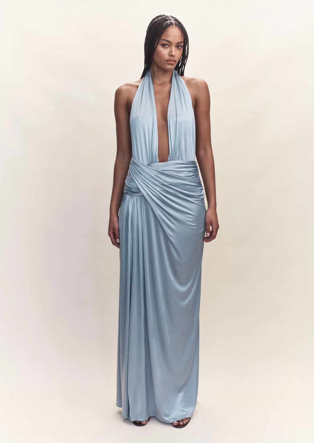 Cheap designer Courtney Zheng Selene Plunge Jersey Gown