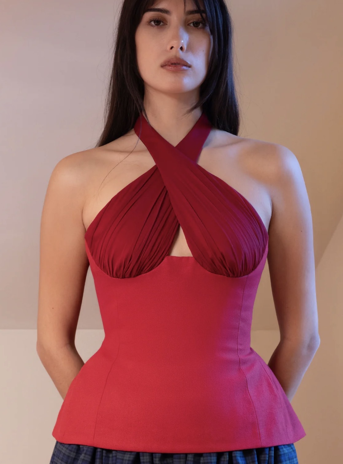 Cheap designer Tae Park Sculpted Halter Top