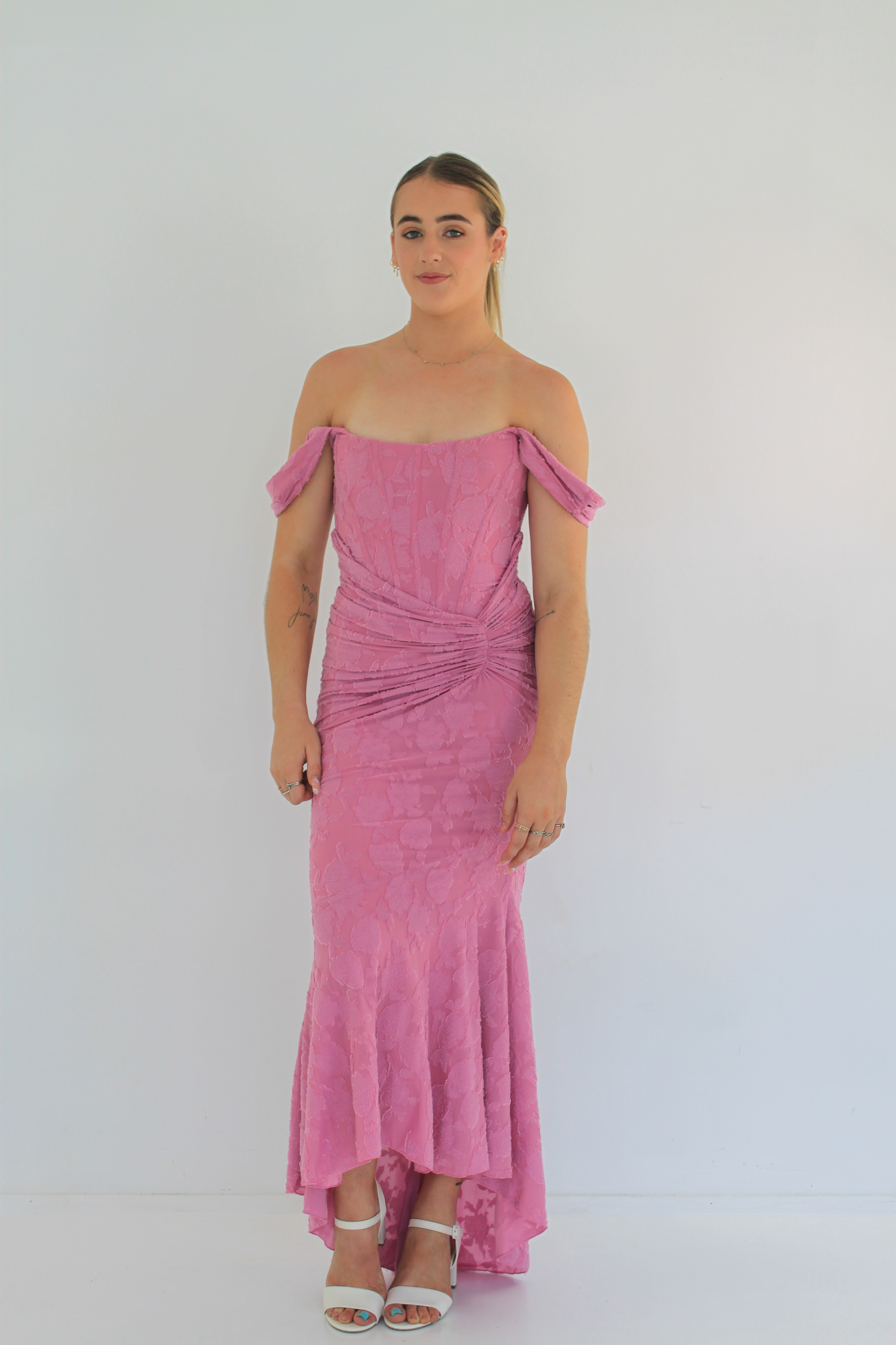 Cheap designer House Of Cb Cesca Rose Pink Floral Maxi Dress