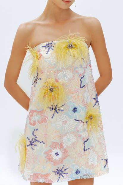 Rent a Justin Tong Jessica Strapless Mini Dress