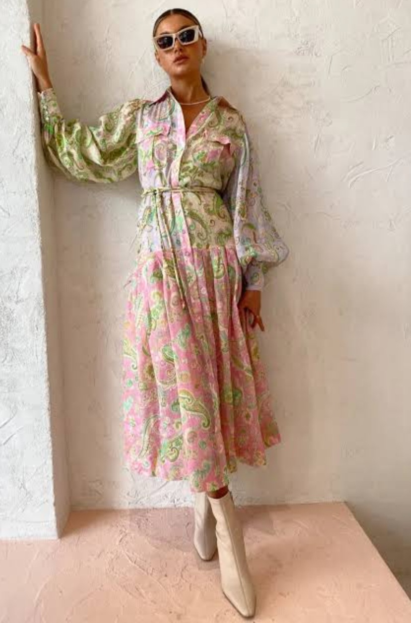 Loan a Alemais Marta Patchwork Shirtdress