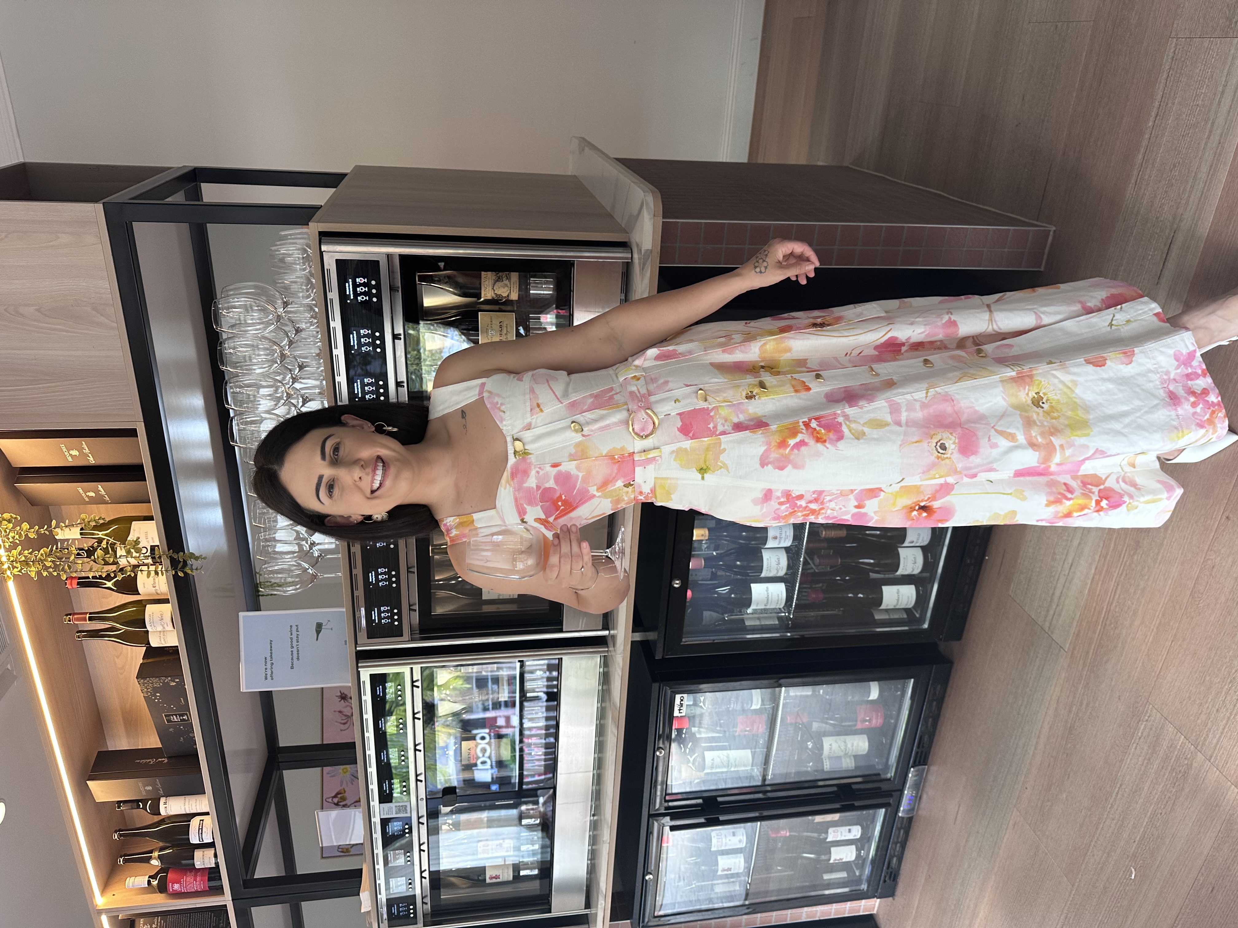 Designer rental Aje Zarie Midi Dress Wild Flowers
