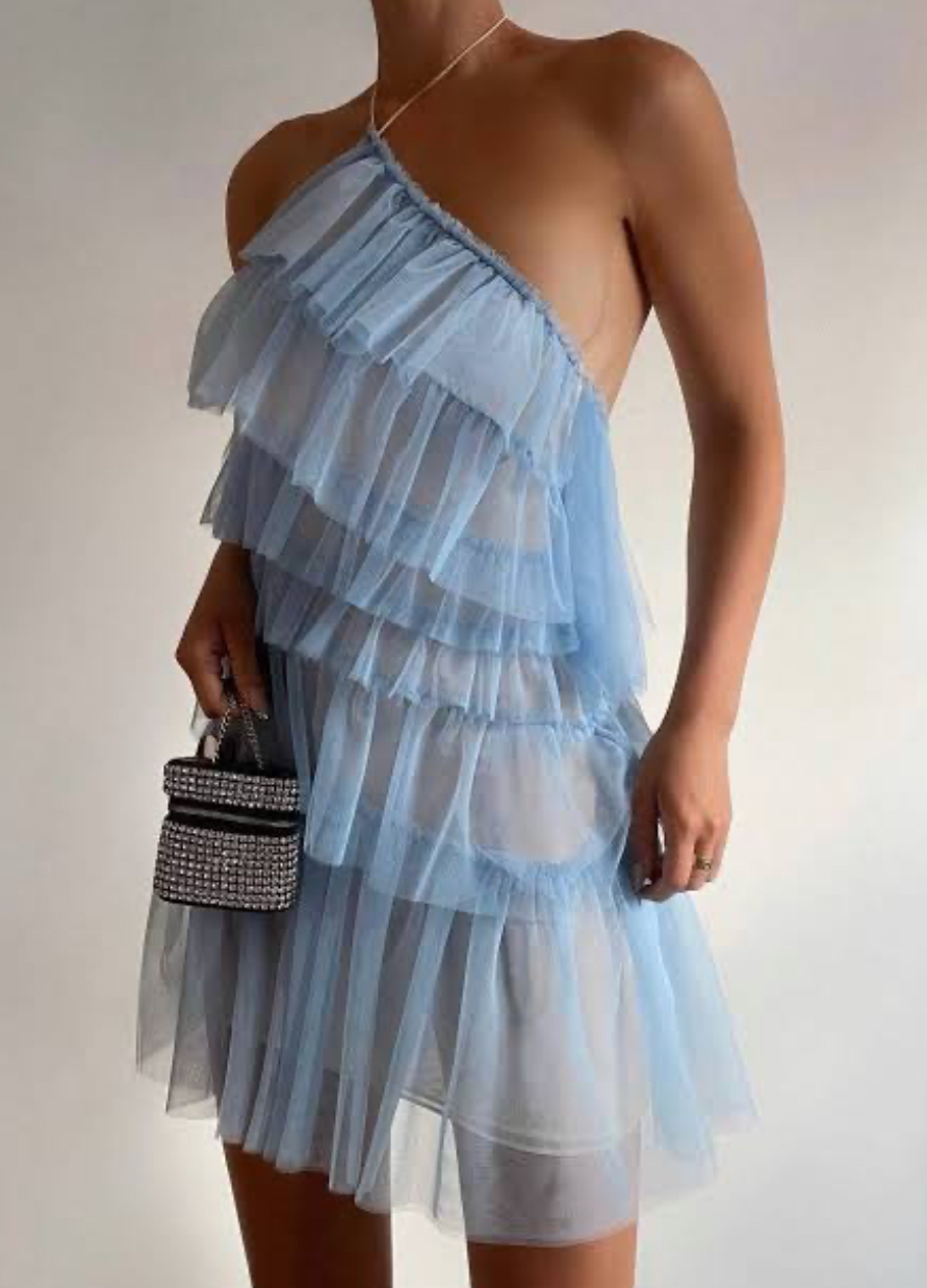 Formal rental The Bar Lou Mini Dress In Azure