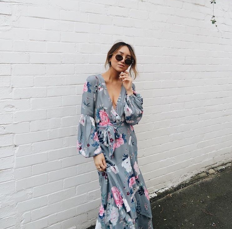 Rent a Steele Peony Wrap Dress