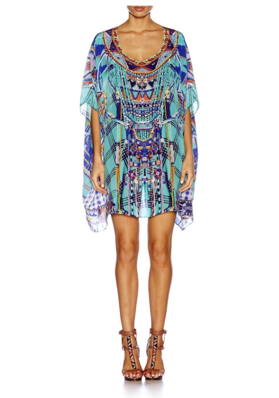 Formal rental Camilla Divinity Dance Short Round Neck Kaftan