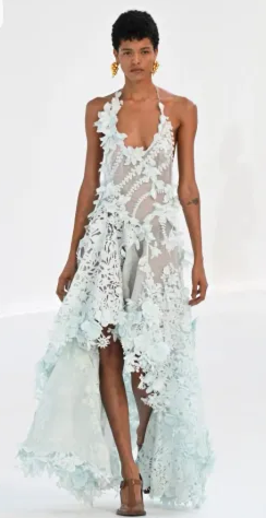 Rent a Zimmermann Natura Lasercut Halter Dress Ice Blue Size 0