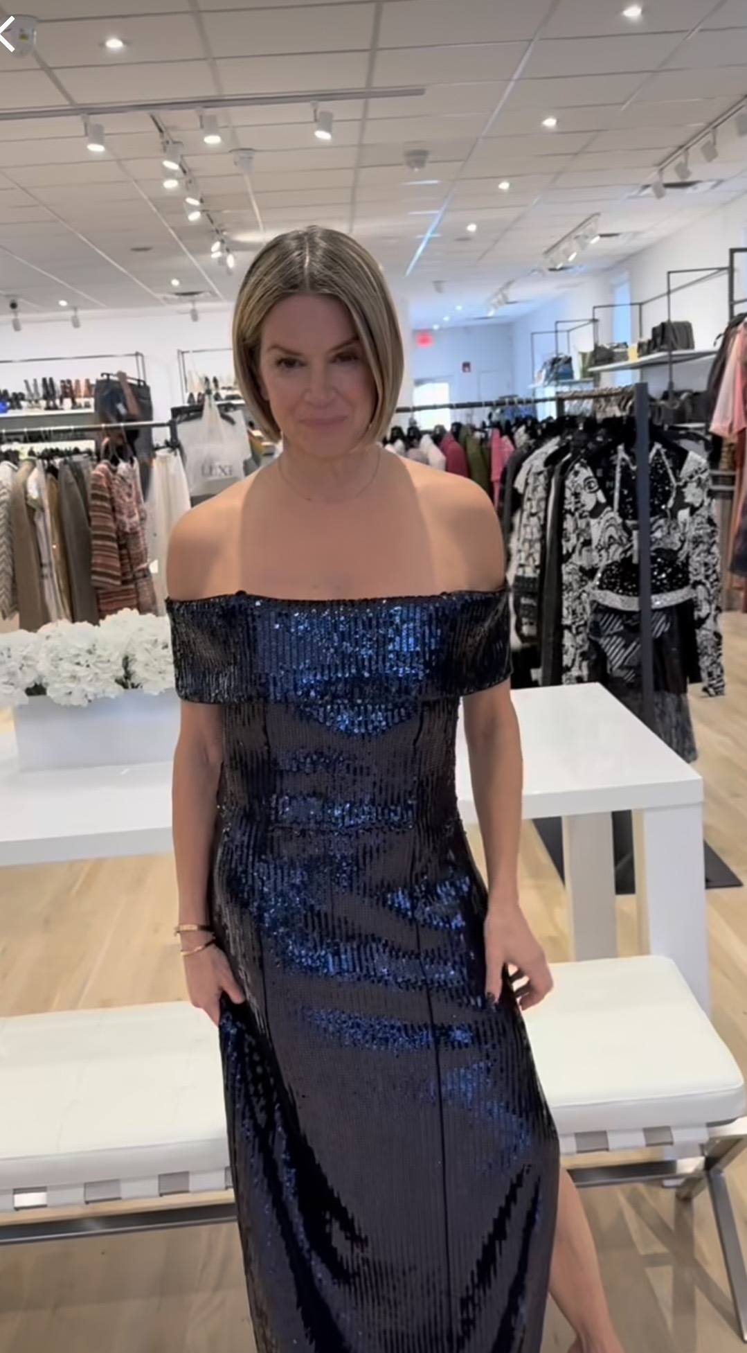 Rental Galvan London Glencoe Dress In Midnight