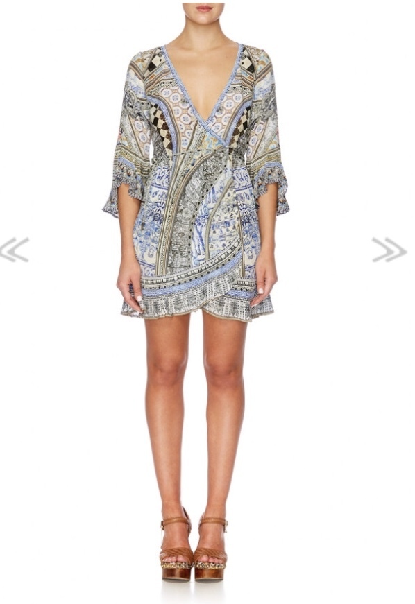 Rental Camilla Lost In A Dream Wrap Mini Dress