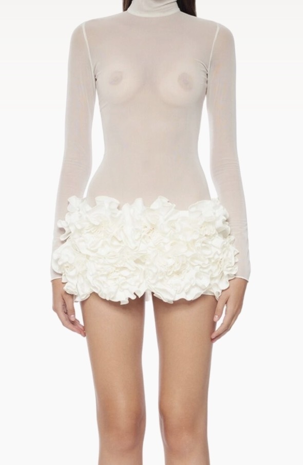 Borrow a Fanci Club Poppies Mini Dress