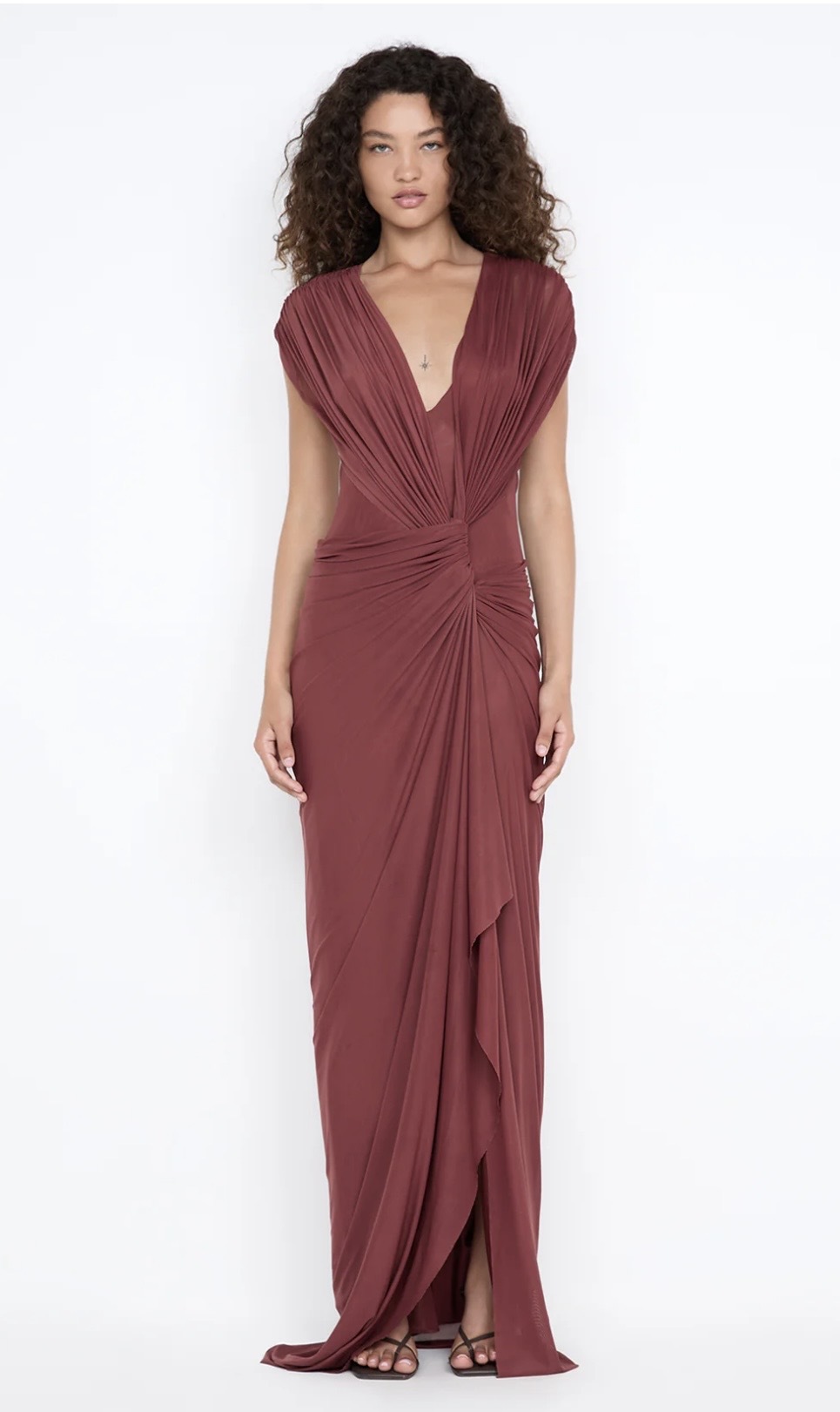 Cheap designer Bec And Bridge Leia Gown Rust