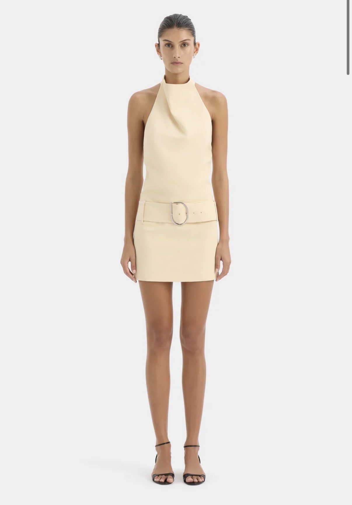 Cheap designer Sir The Label Sabina Belted Mini Yellow