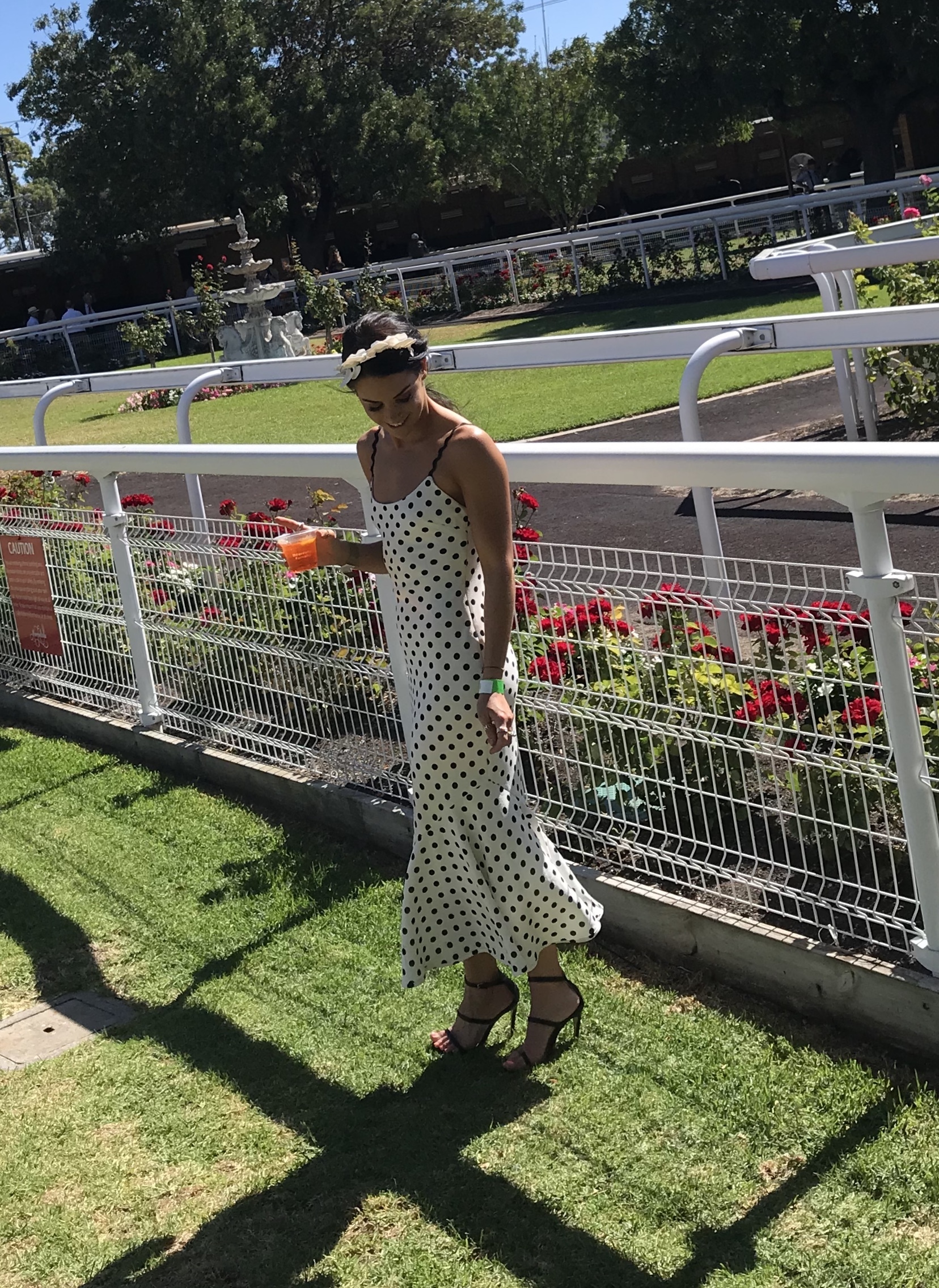 Hire a By Johnny Polka Bias Slip Dress