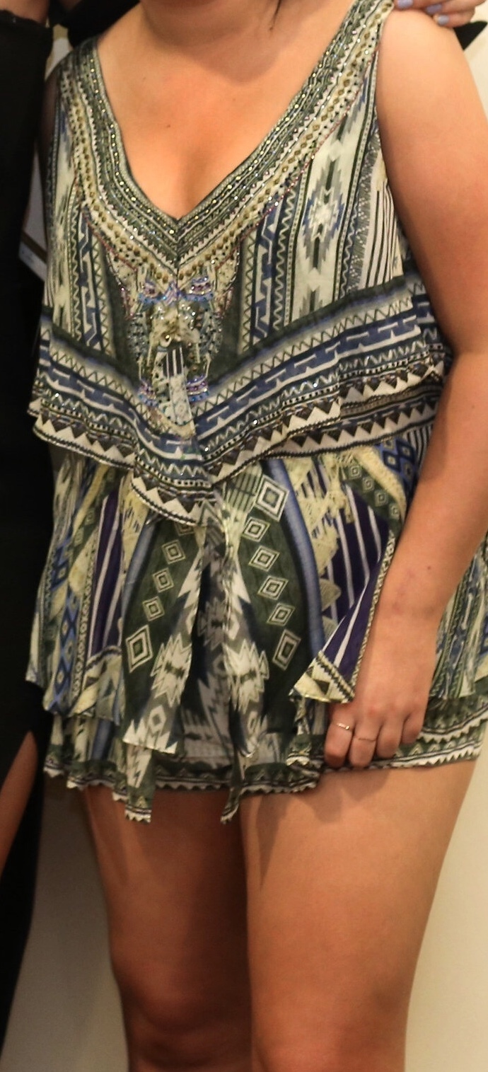 Hire a Camilla Tie The Knot Playsuit W Tiered Overlay